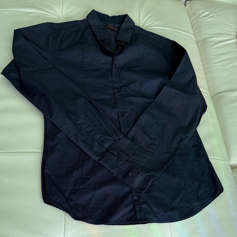 Ben Sherman Men's Long-Sleeve Dress Shirt - Black